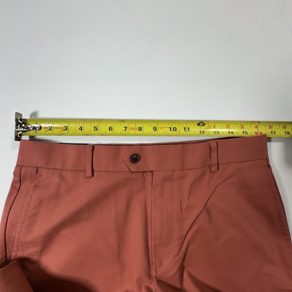 Charles Tyrwhitt Rust Chinos 32x32 Hemmed 29 Slim Fit Non Iron Pants NEW NWT - Picture 7 of 9